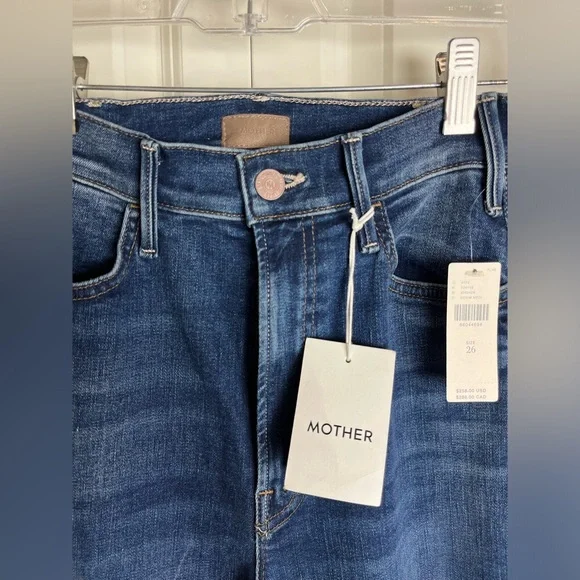 MOTHER The Hustler Roller Heel Jeans In High Fidelity Size 26 NWT - Picture 3 of 8